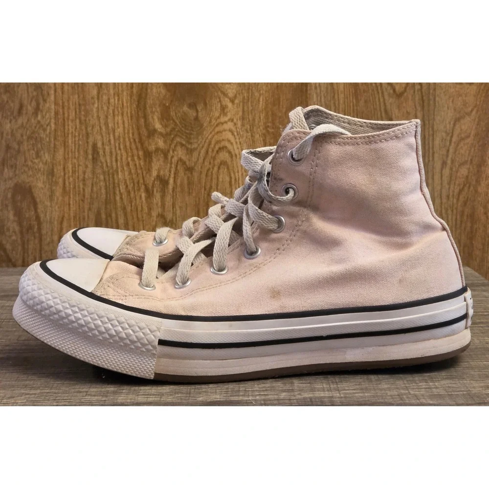 Converse Ctas Eva Lift High Top Canvas Sneakers Youth Size‎ 5 Pink